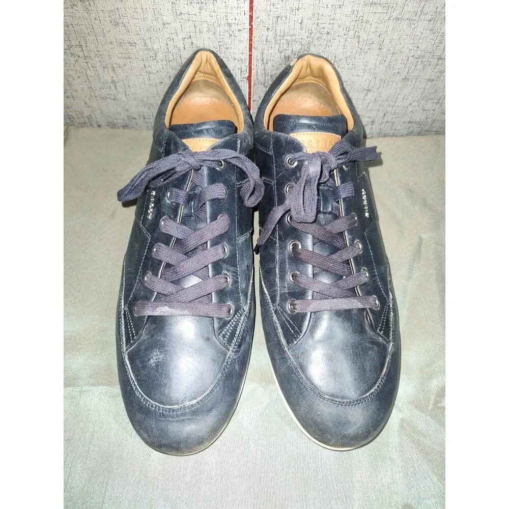 Bally Men's Navy Low Leather Shoes Sz 13D